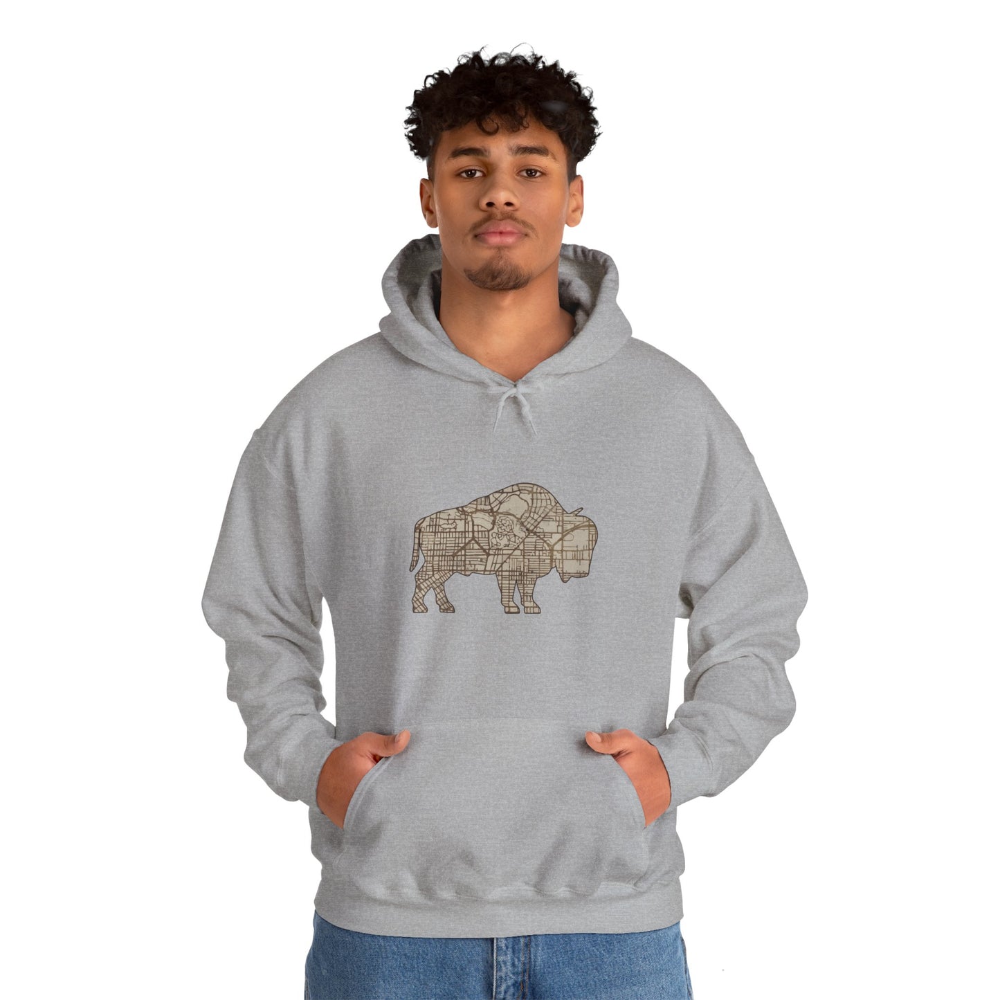 Map of Buffalo Hoodie