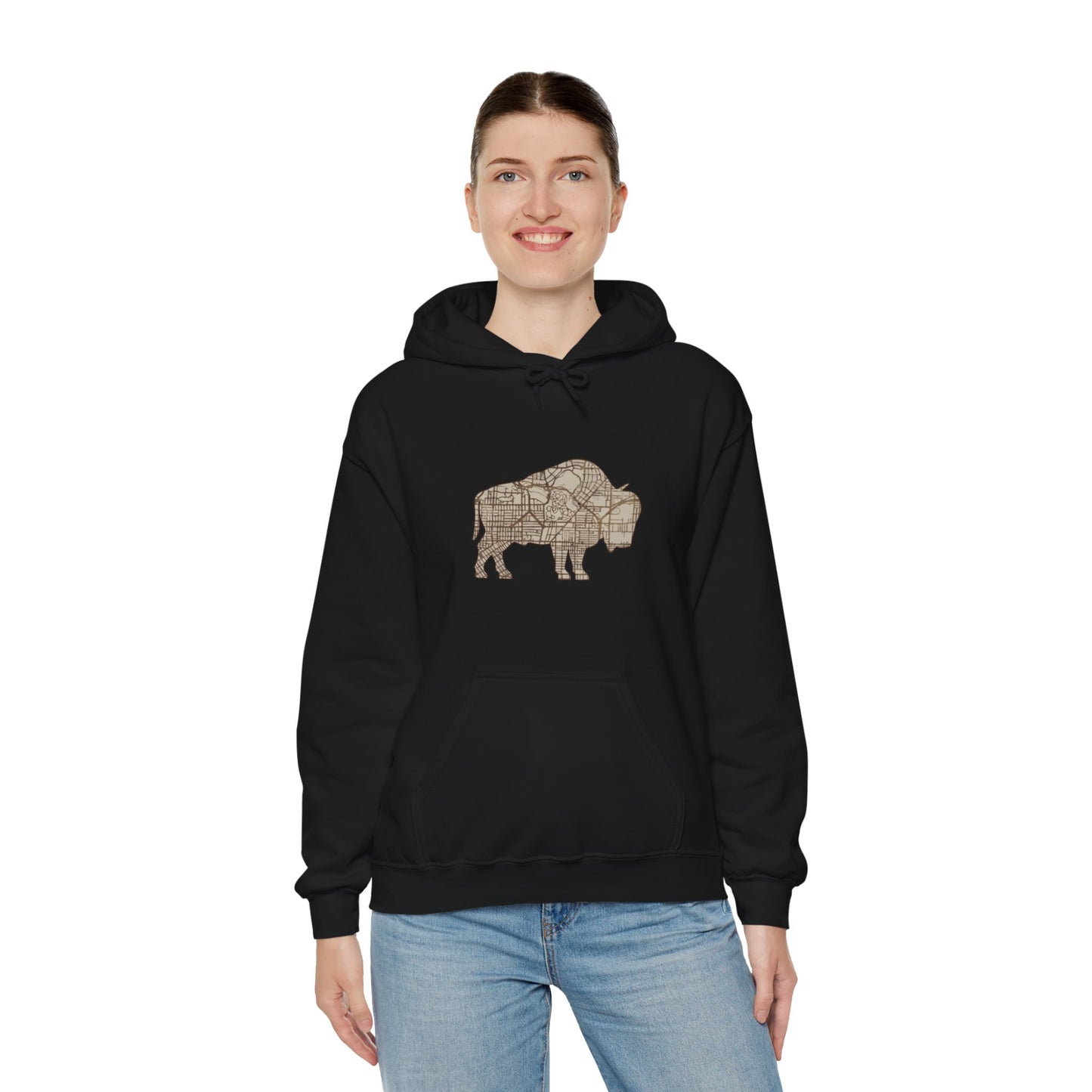 Map of Buffalo Hoodie