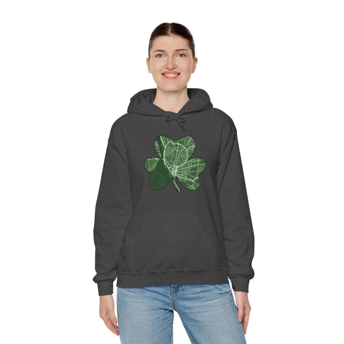 Map of Buffalo St. Patrick’s Day Hoodie