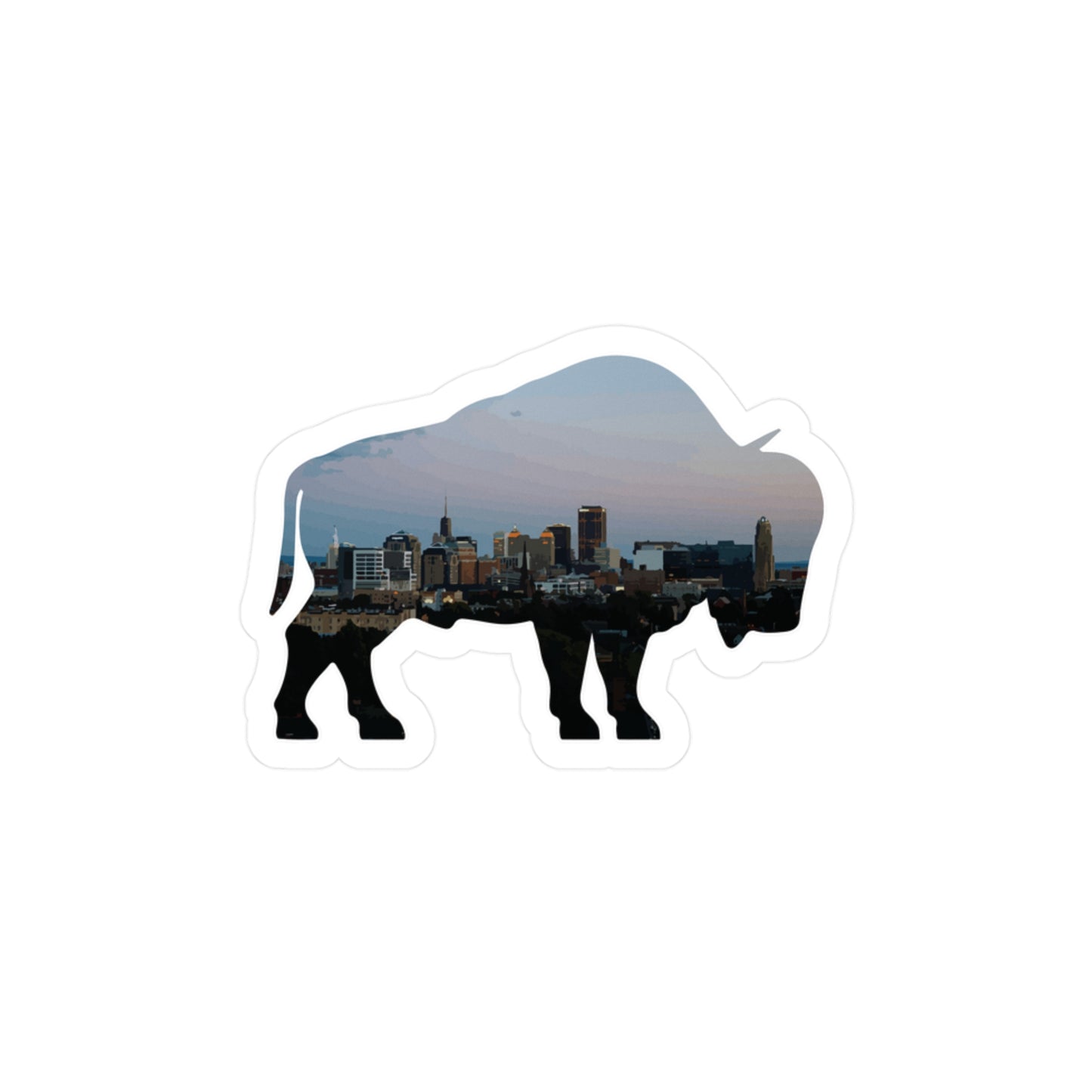 Buffalo Skyline Vinyl Decal