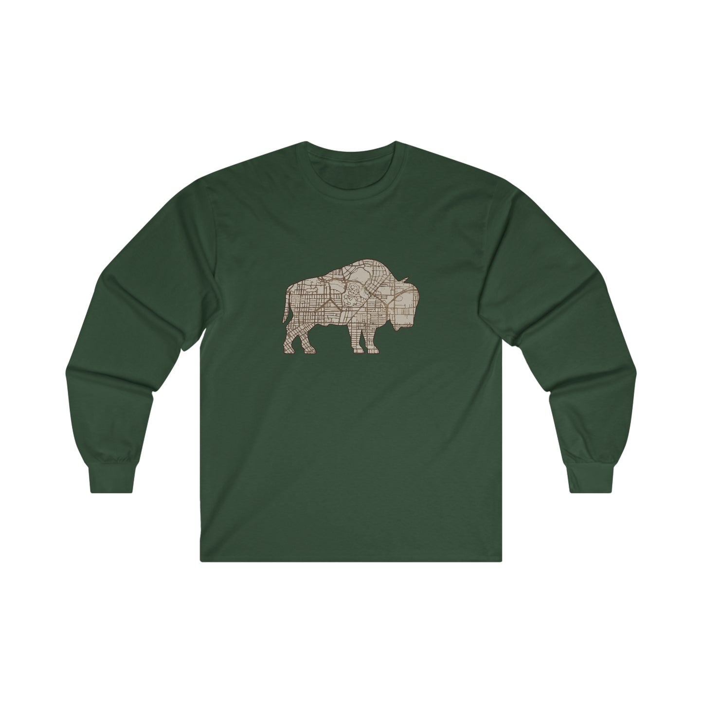 Map of Buffalo Long Sleeve