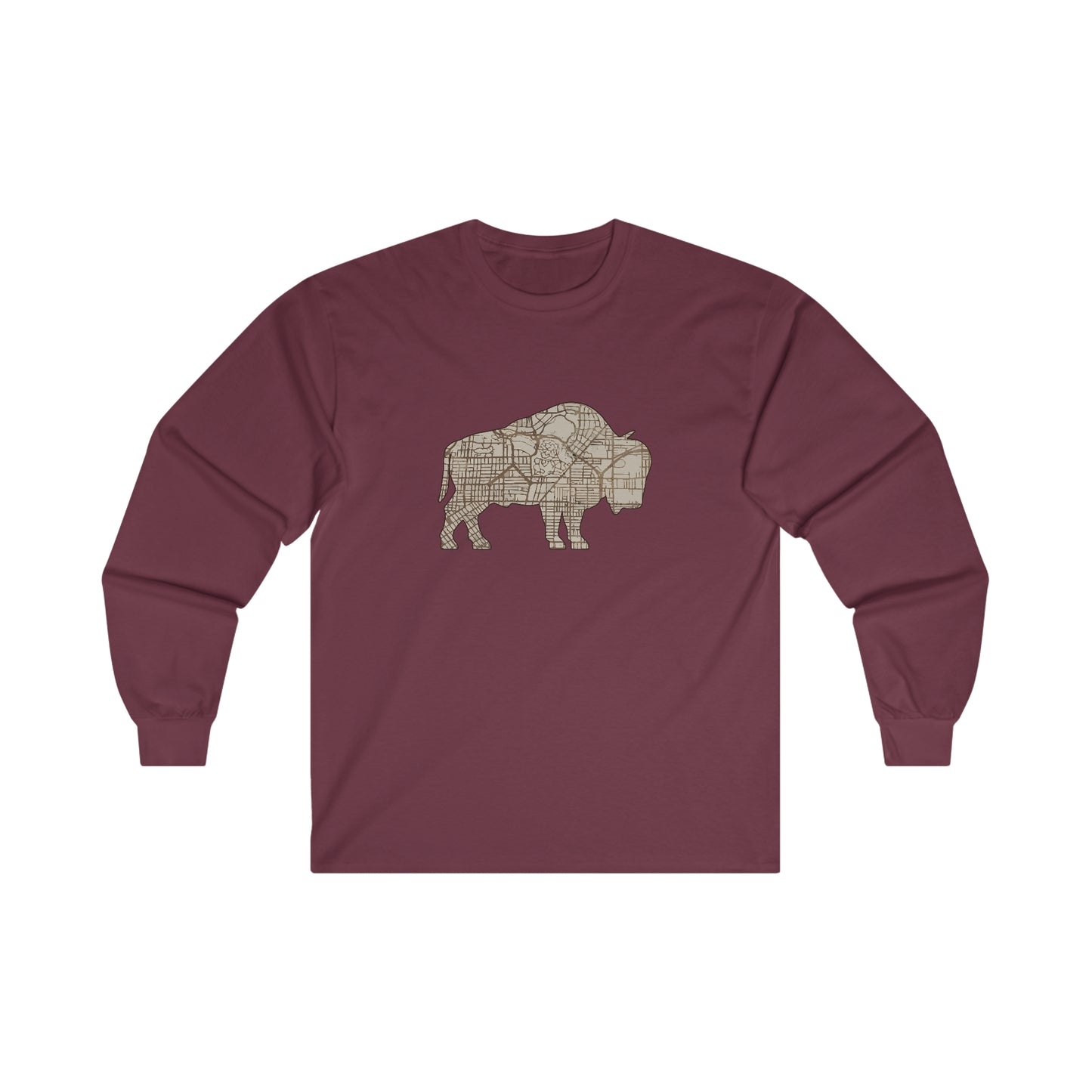 Map of Buffalo Long Sleeve