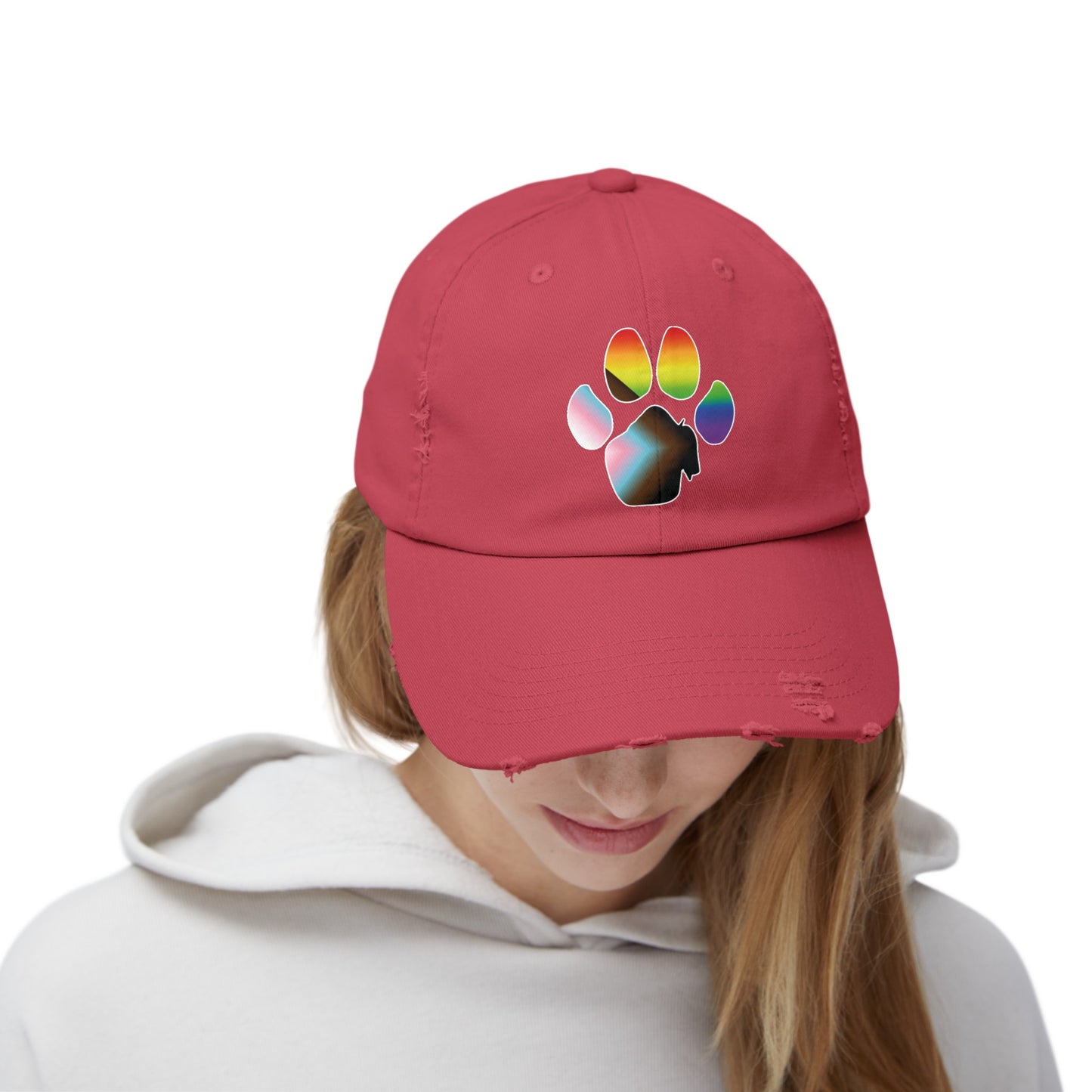 The Pawffalo Pride Distressed Cap