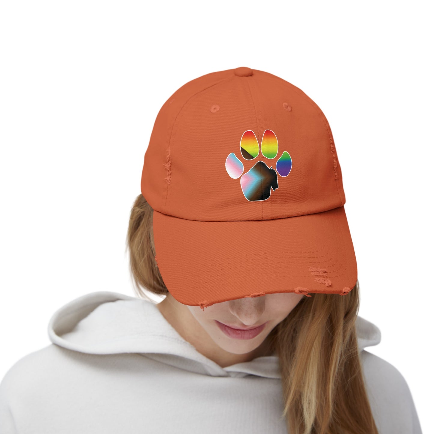 The Pawffalo Pride Distressed Cap