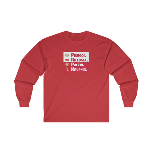 Dyngus Day Flag Long Sleeve