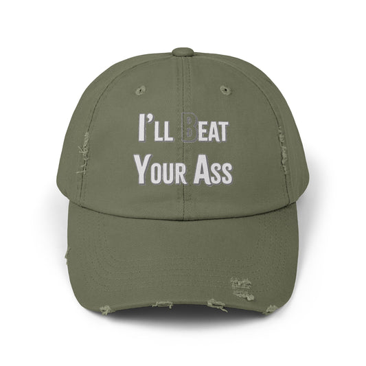 (b)Eat Your Ass Distressed Cap