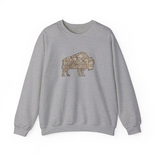 Map of Buffalo Sweatshirt