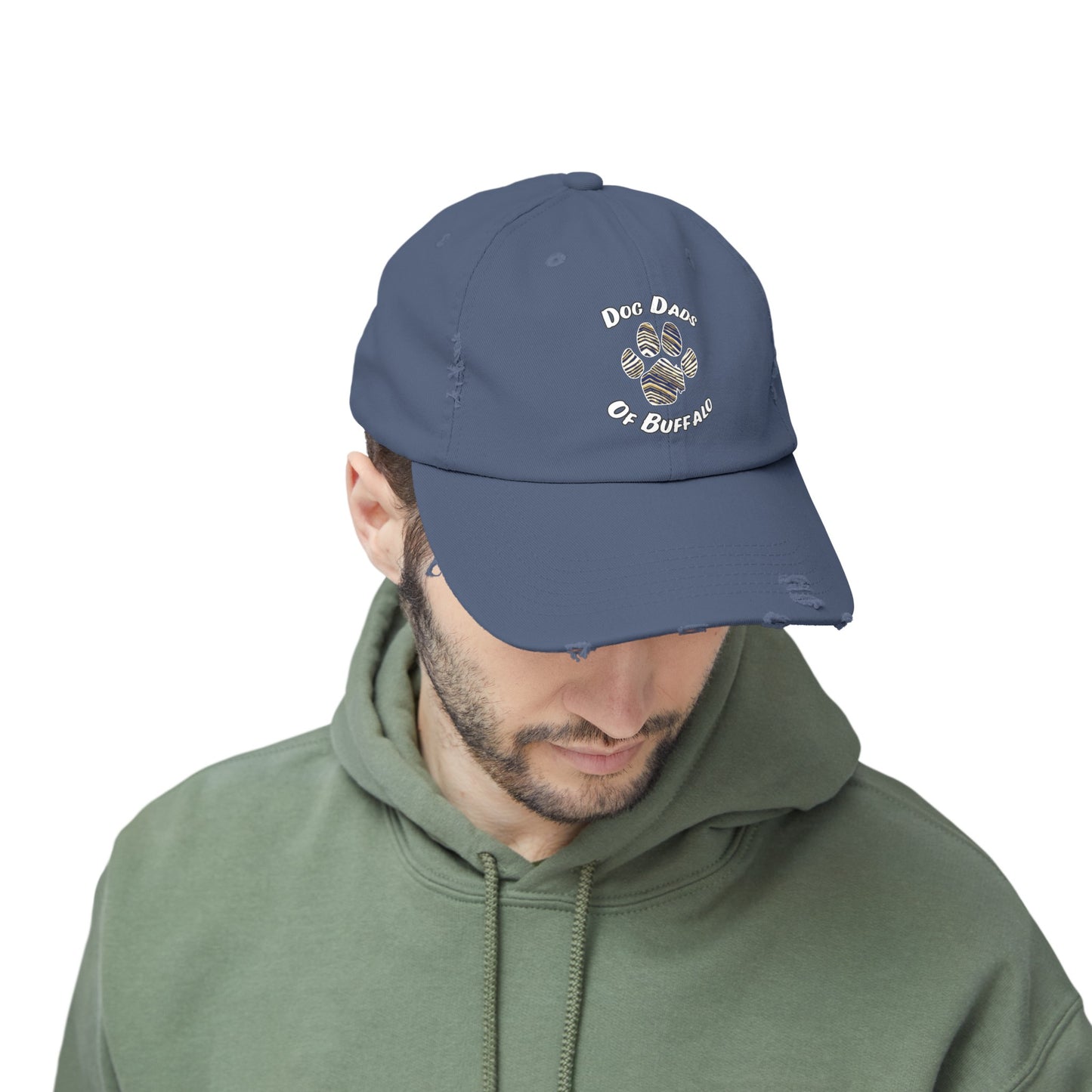 The Pawffalo Dog Dad Distressed Cap