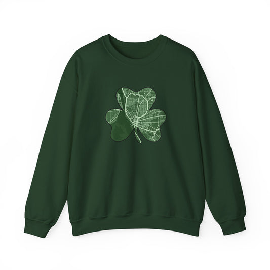 Map of Buffalo St. Patrick’s Day Sweatshirt