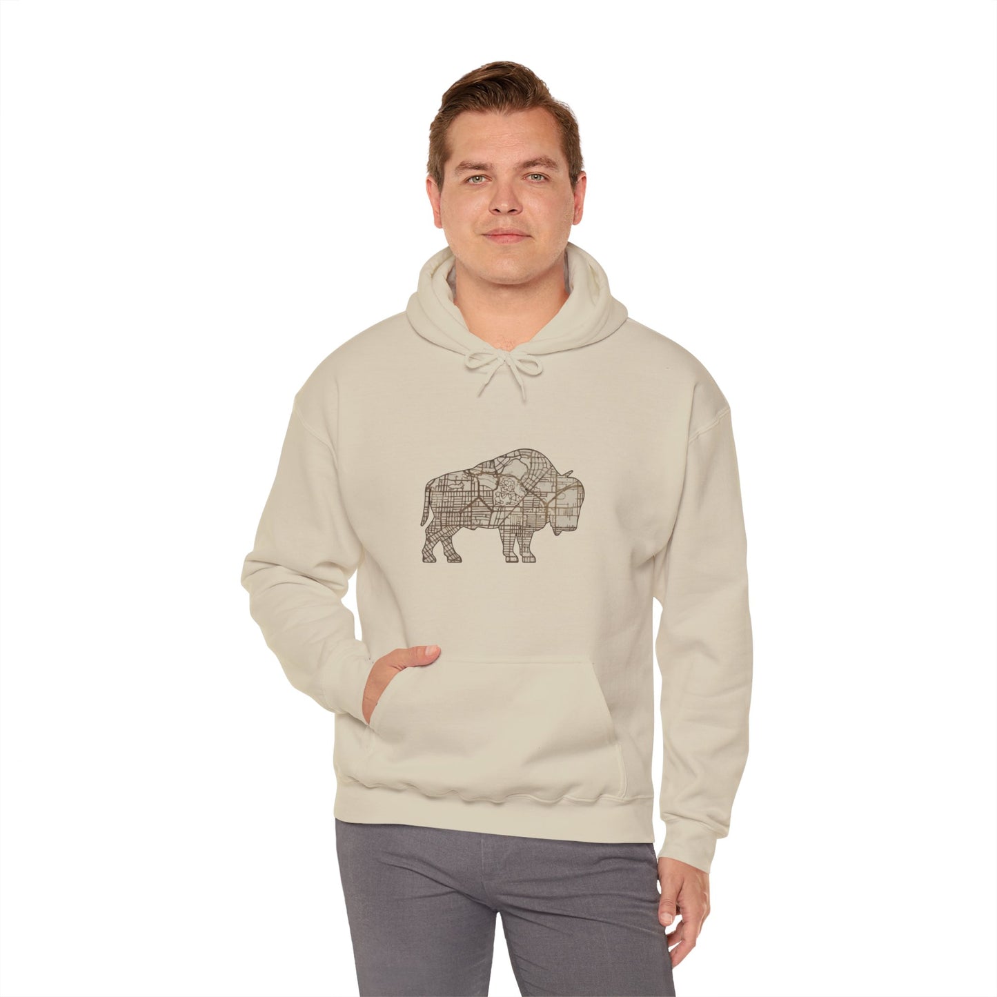 Map of Buffalo Hoodie