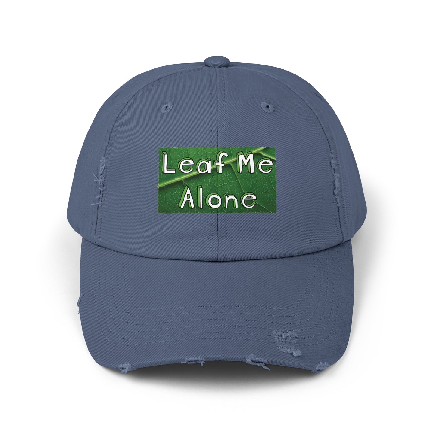 Leaf Me Alone Distressed Cap