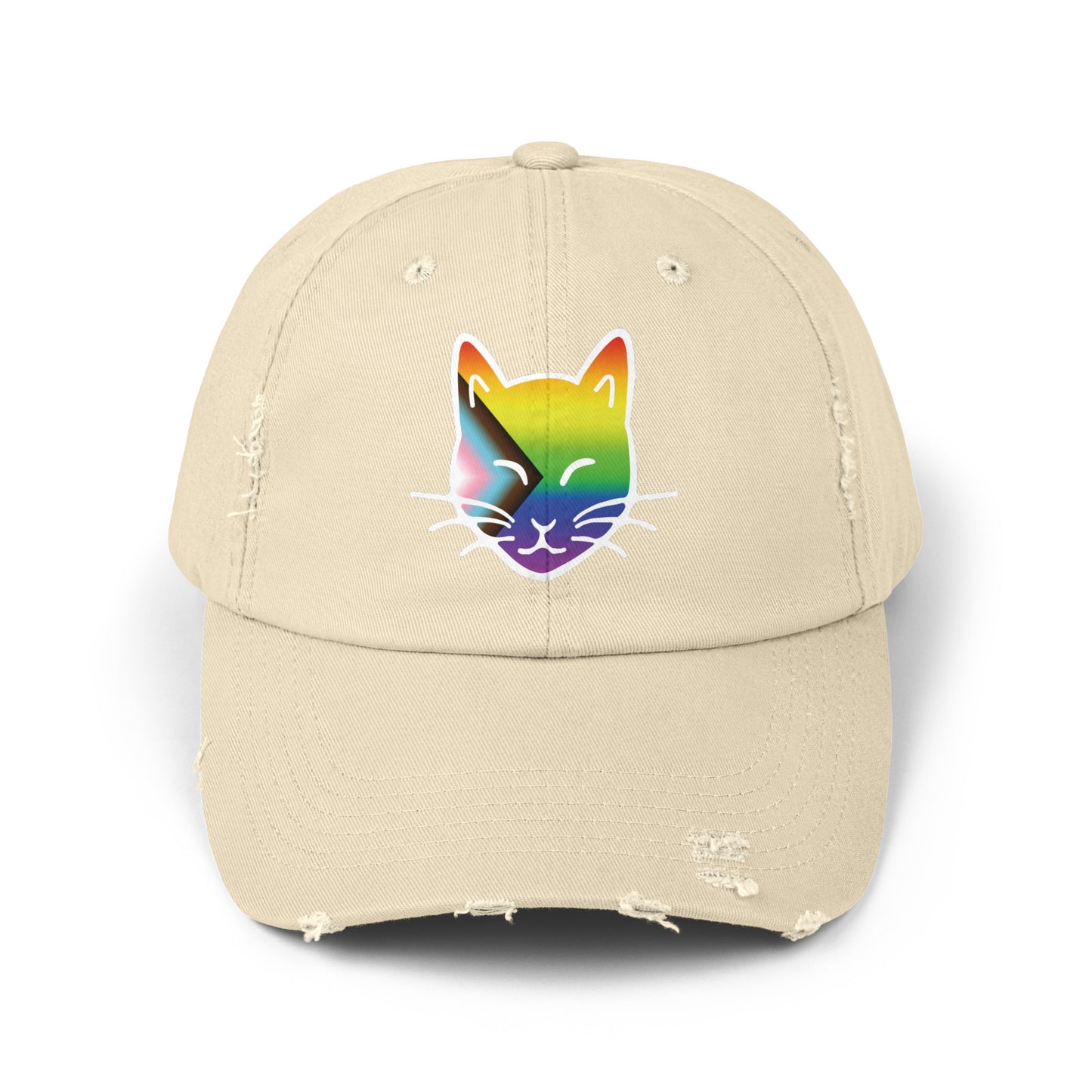 The Cat Fam Pride Distressed Cap