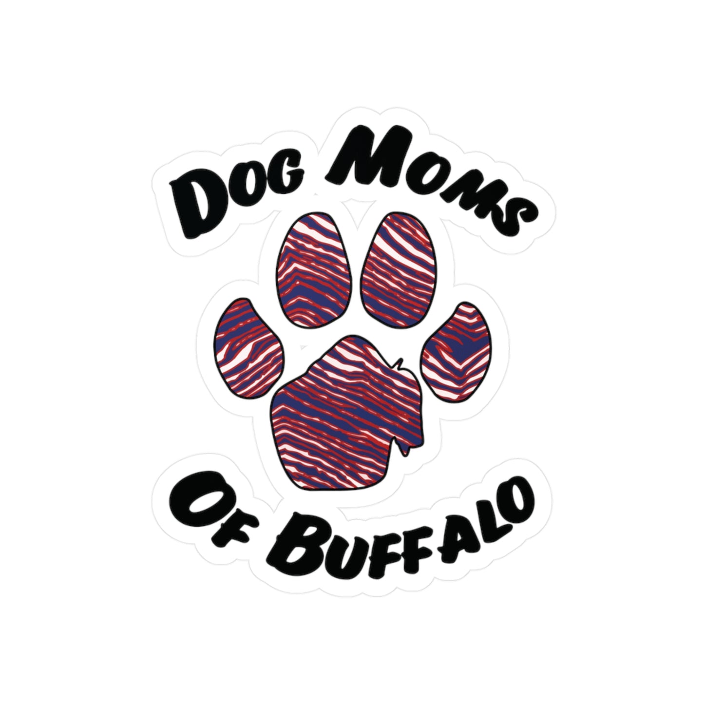 The Pawffalo Dog Mom Vinyl Decal