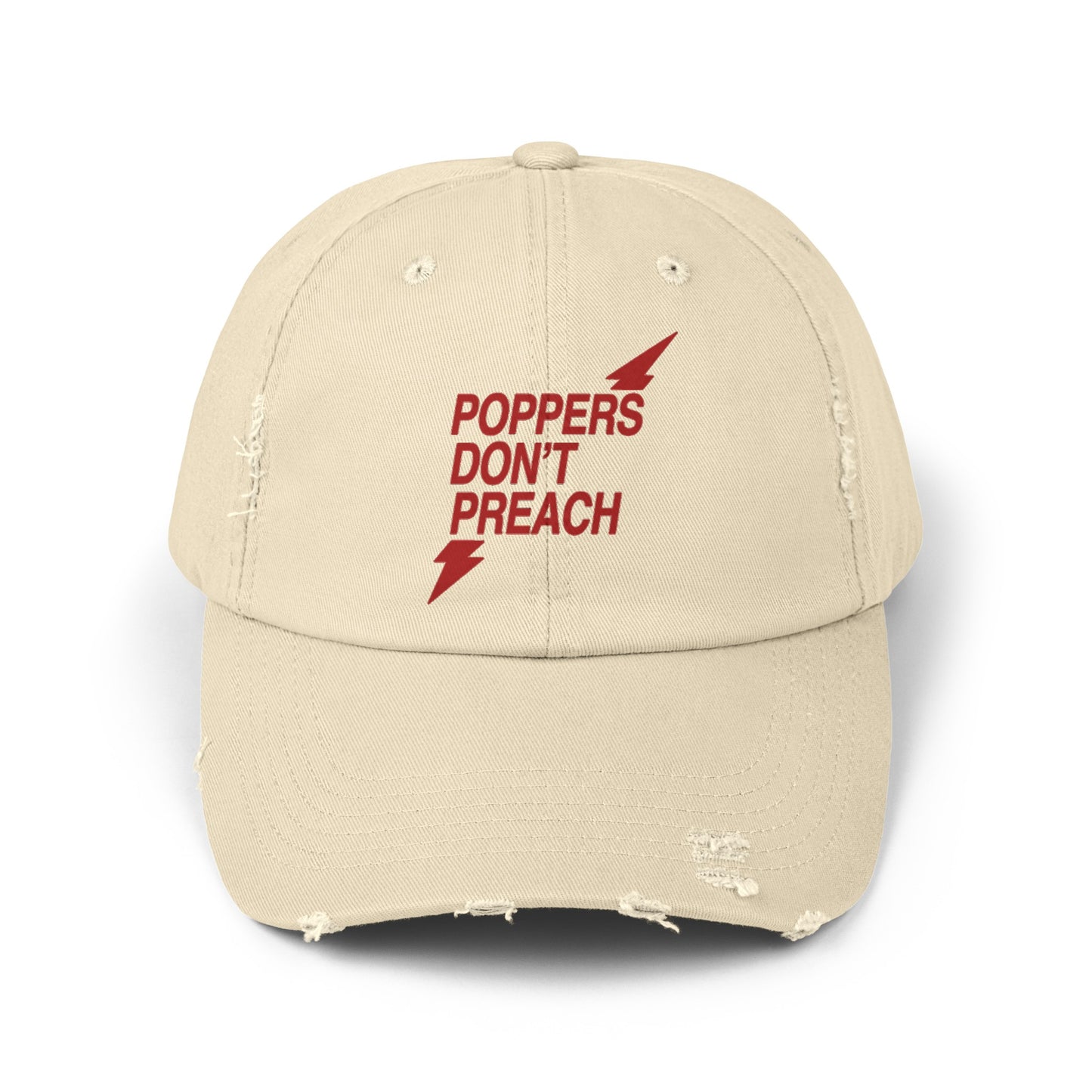 Poppers Don’t Preach Distressed Cap