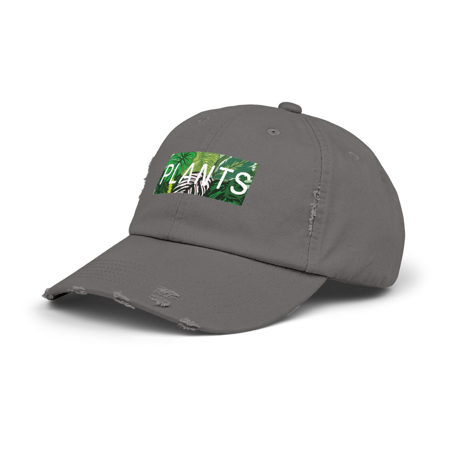 “Plants” Distressed Cap