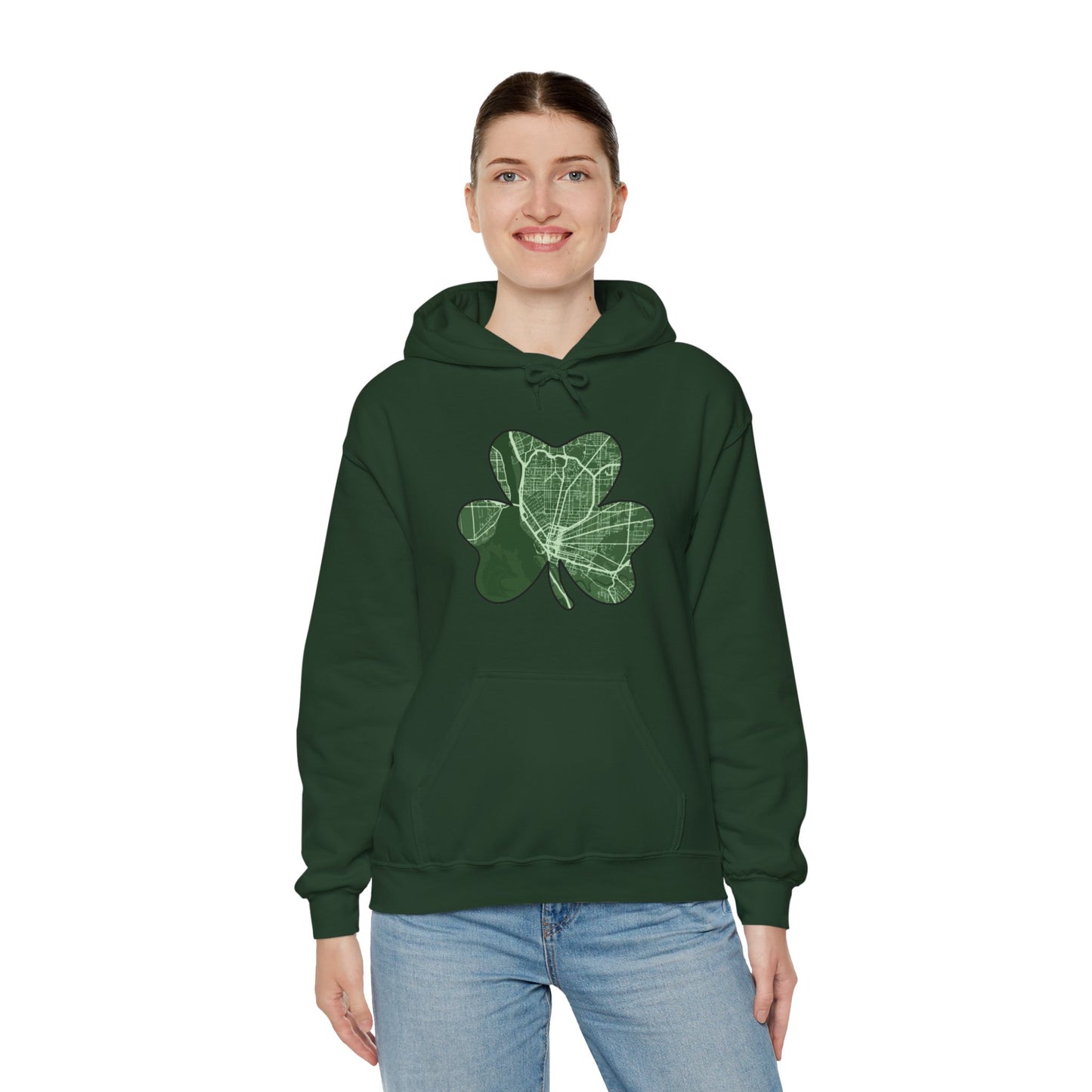 Map of Buffalo St. Patrick’s Day Hoodie