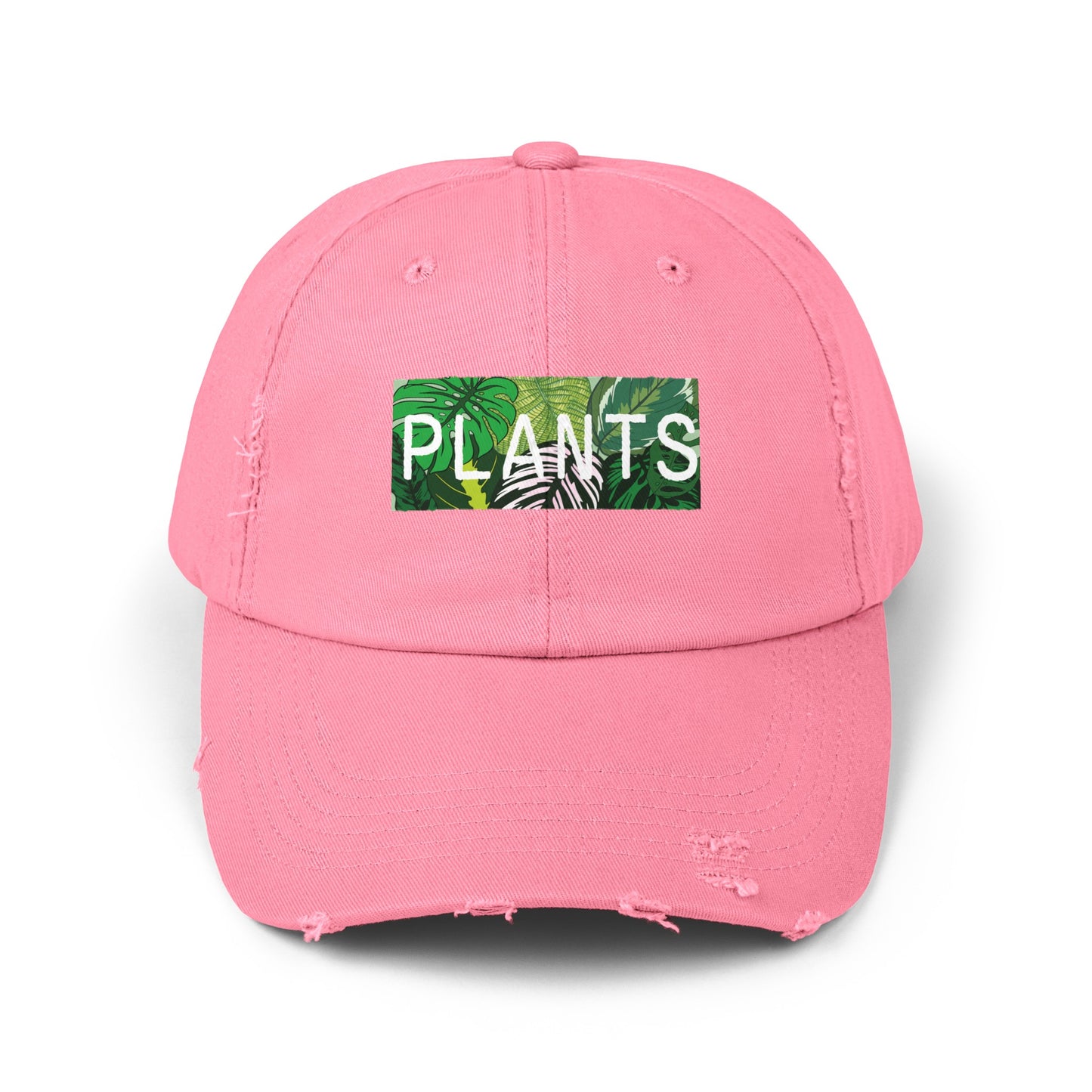 “Plants” Distressed Cap