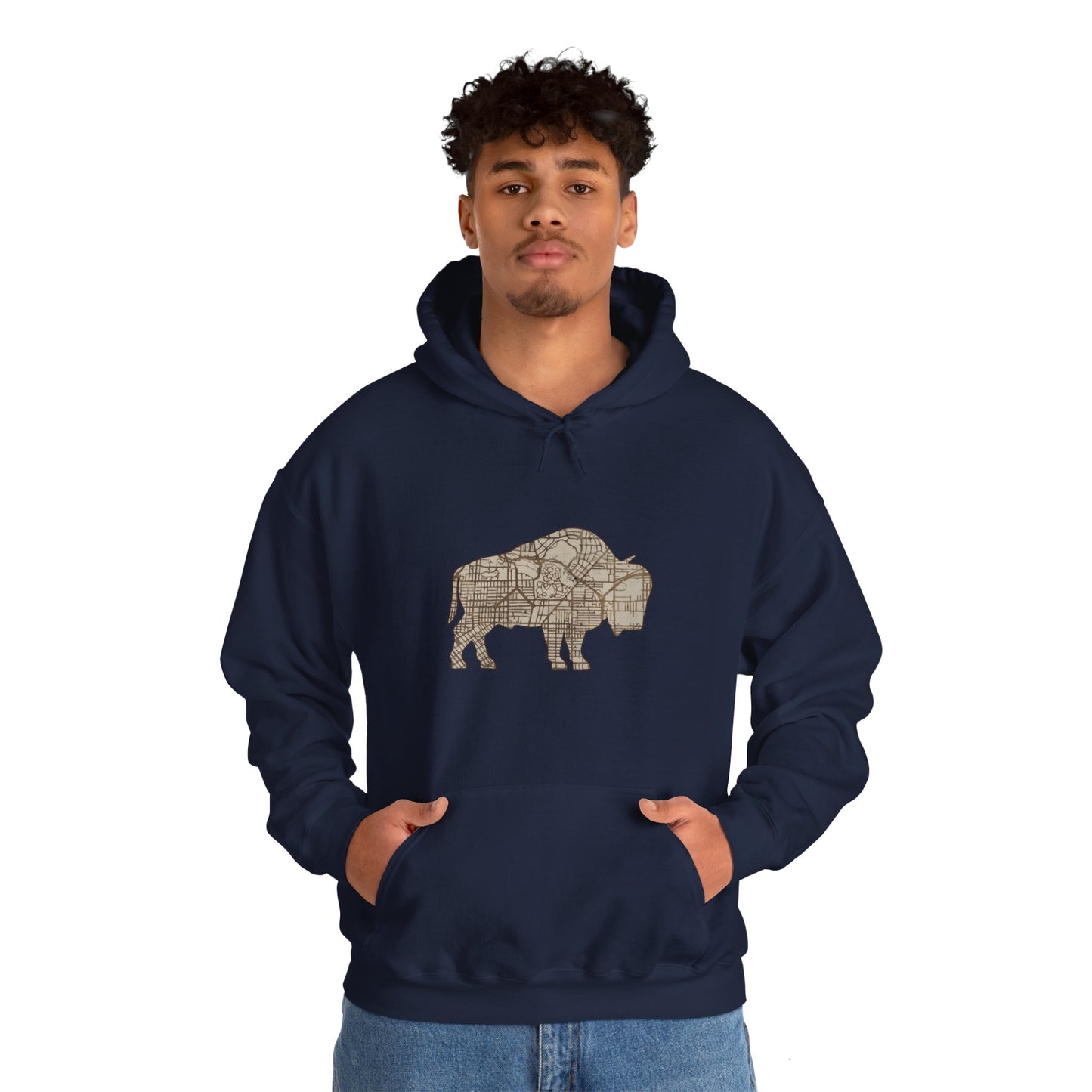 Map of Buffalo Hoodie