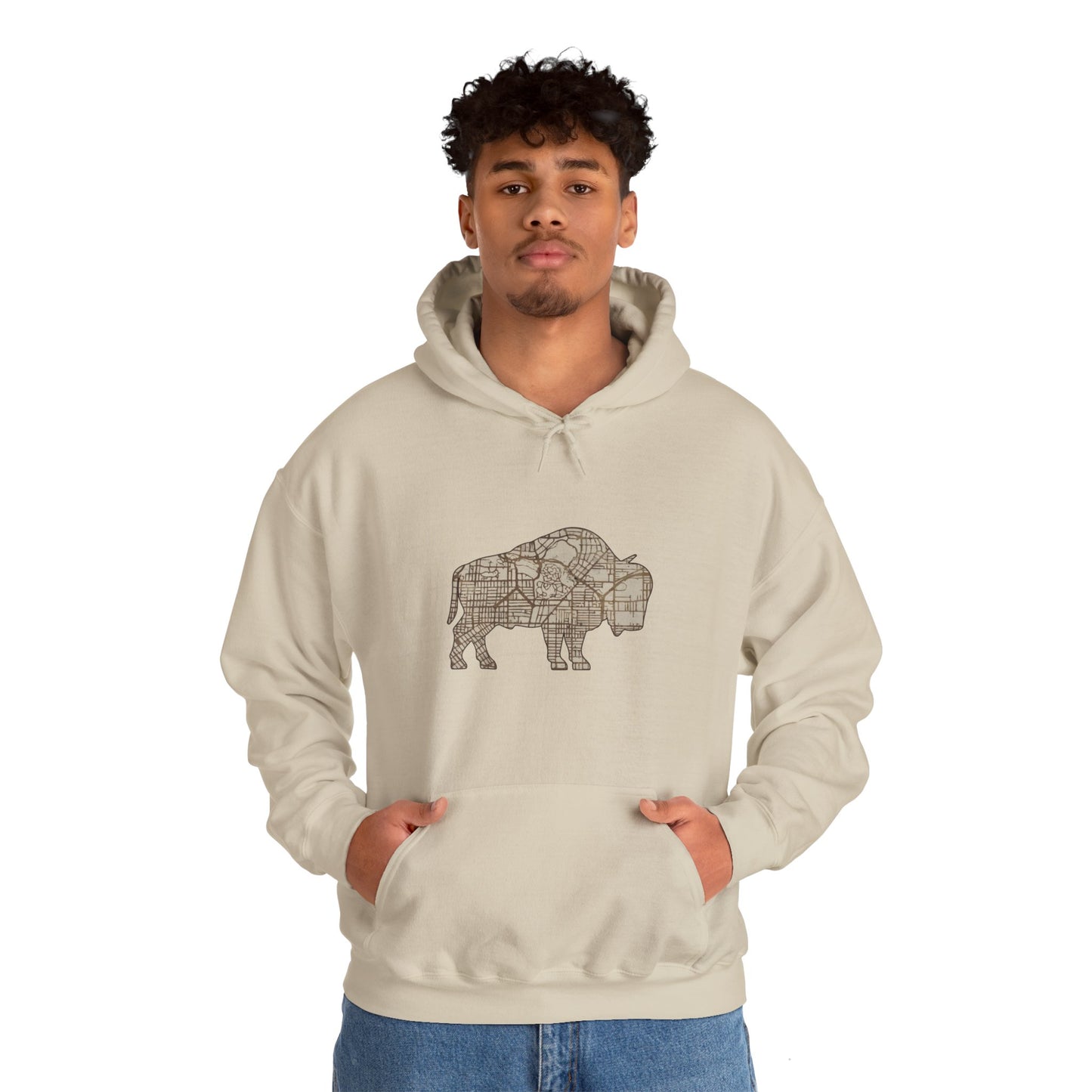 Map of Buffalo Hoodie