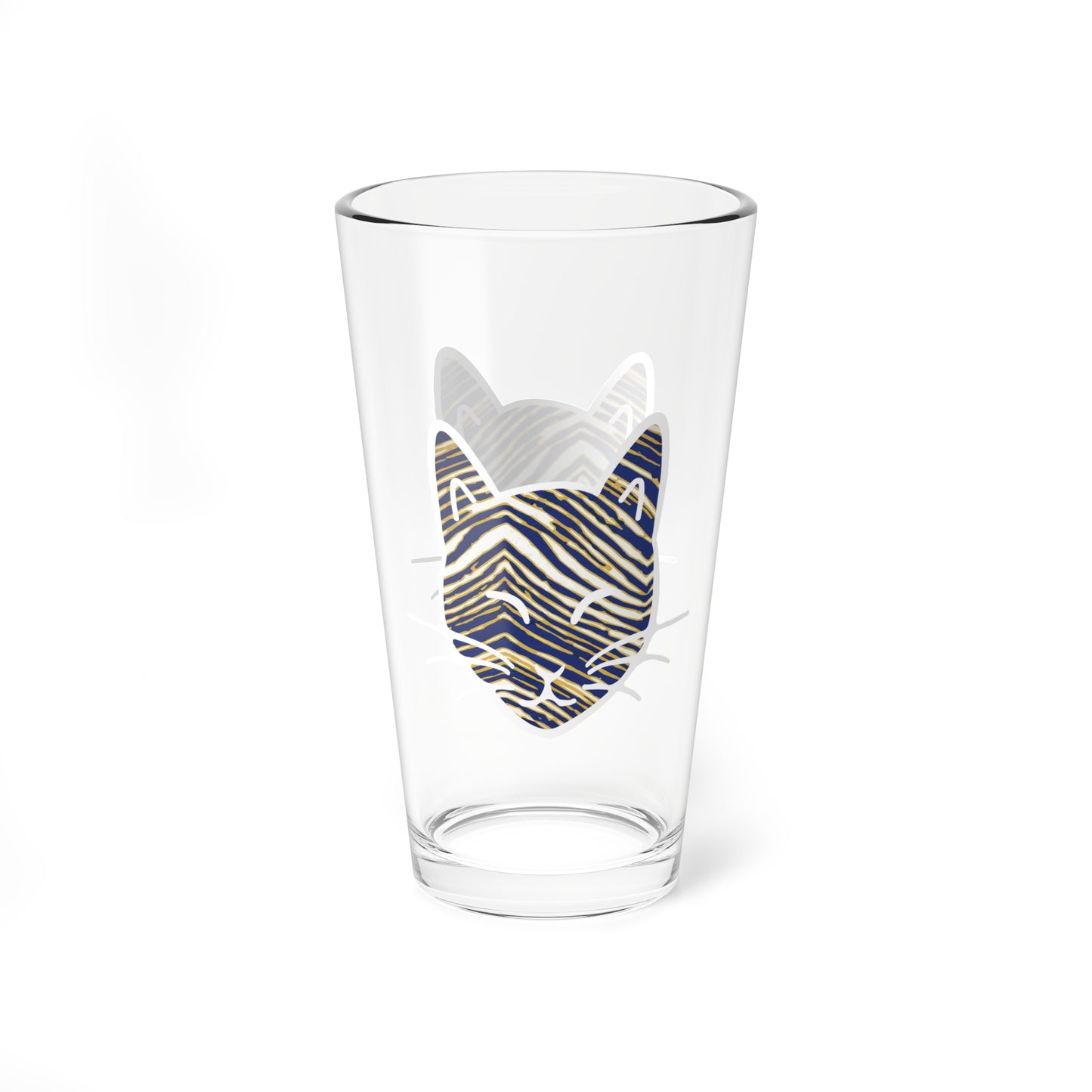 The Cat Fam Game Day Glass